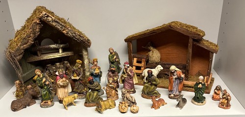 Weihnachtskrippen holz mit - 2,