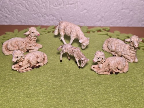 Schafe alt krippenfiguren - 6x,