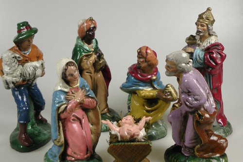 Alte krippefiguren - alte,