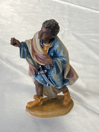Krippenfigur mohrenkönig mit - krippenfigur,