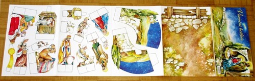 Weihnachtskrippe papier pappe - weihnachtskrippe,