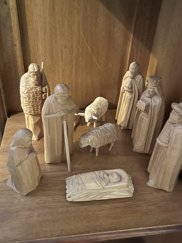 10x pyramidenfigur krippe echt - 10x,