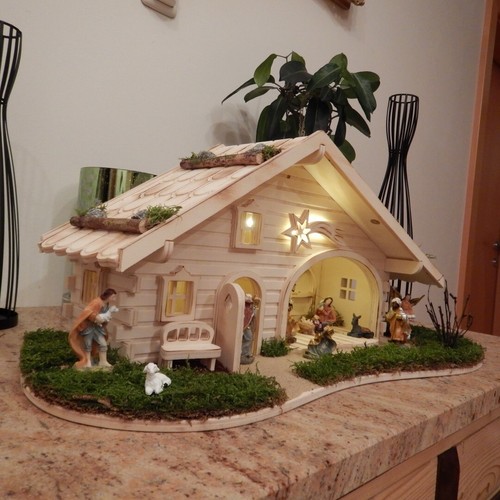 Krippe weihnachtskrippe holz - krippe,