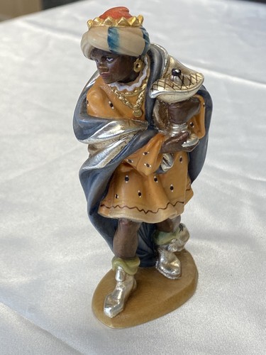 Krippenfigur mohrenkönig mit - krippenfigur,