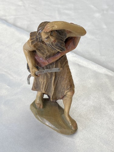 Krippenfigur hirte mit - krippenfigur, sack