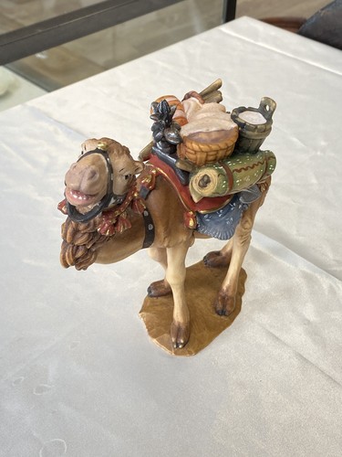 Krippenfigur kamel mit gepäck - krippenfigur,