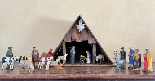 Antike weihnachtskrippe mit - weihnachtskrippe, 20