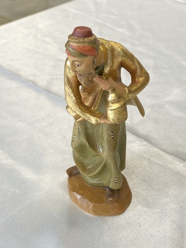 Krippenfigur könig mit krug - krippenfigur,