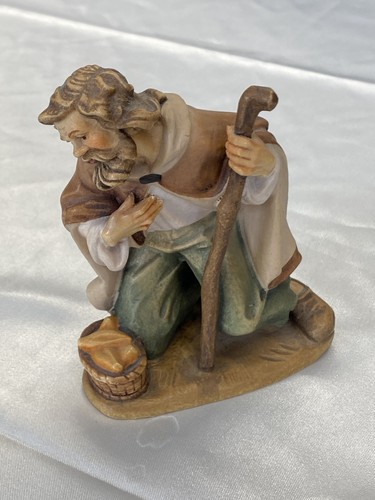 Krippenfigur knieender hirte - knieender,