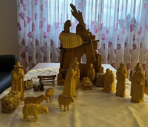 Krippe aus holz original - krippe,
