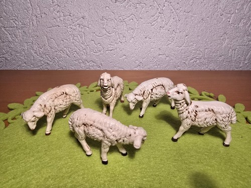 Schafe alt krippenfiguren - 5x,