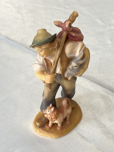 Krippenfigur hirtenjunge mit - krippenfigur,