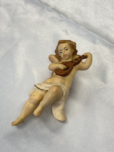 Krippenfigur engel mit laute - krippenfigur,