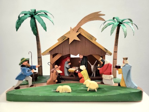 Alte weihnachtskrippe - alte,