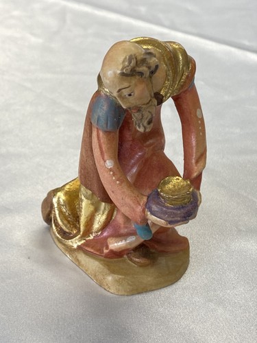 Krippenfigur knieender könig - krippenfigur,