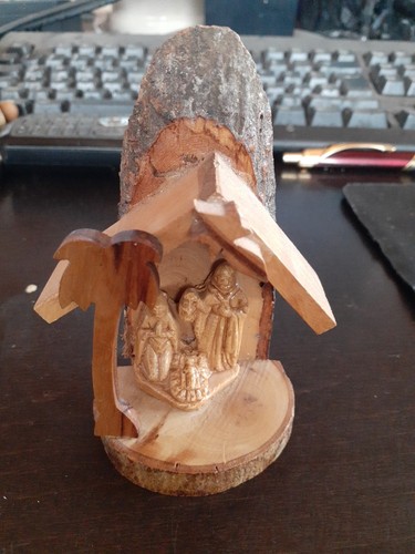 Mini krippe holzgeschnitzt - krippe,