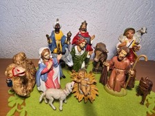 12 Kunststoff Krippenfiguren